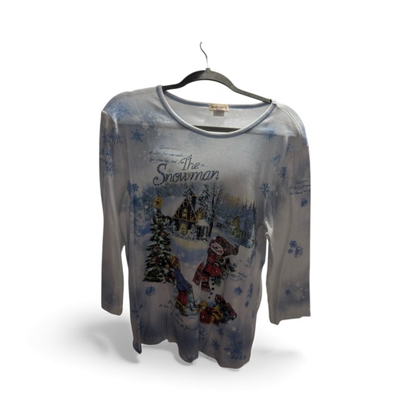 Christmas top, 3/4 sleeve, size xxl - Picture 1 of 8